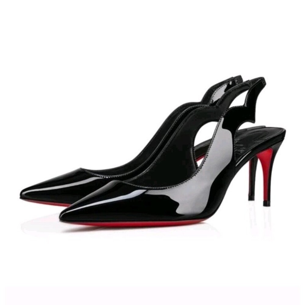 New CHRISTIAN LOUBOUTIN Chick Sling 70 mm Slingback pumps - Size 37.5